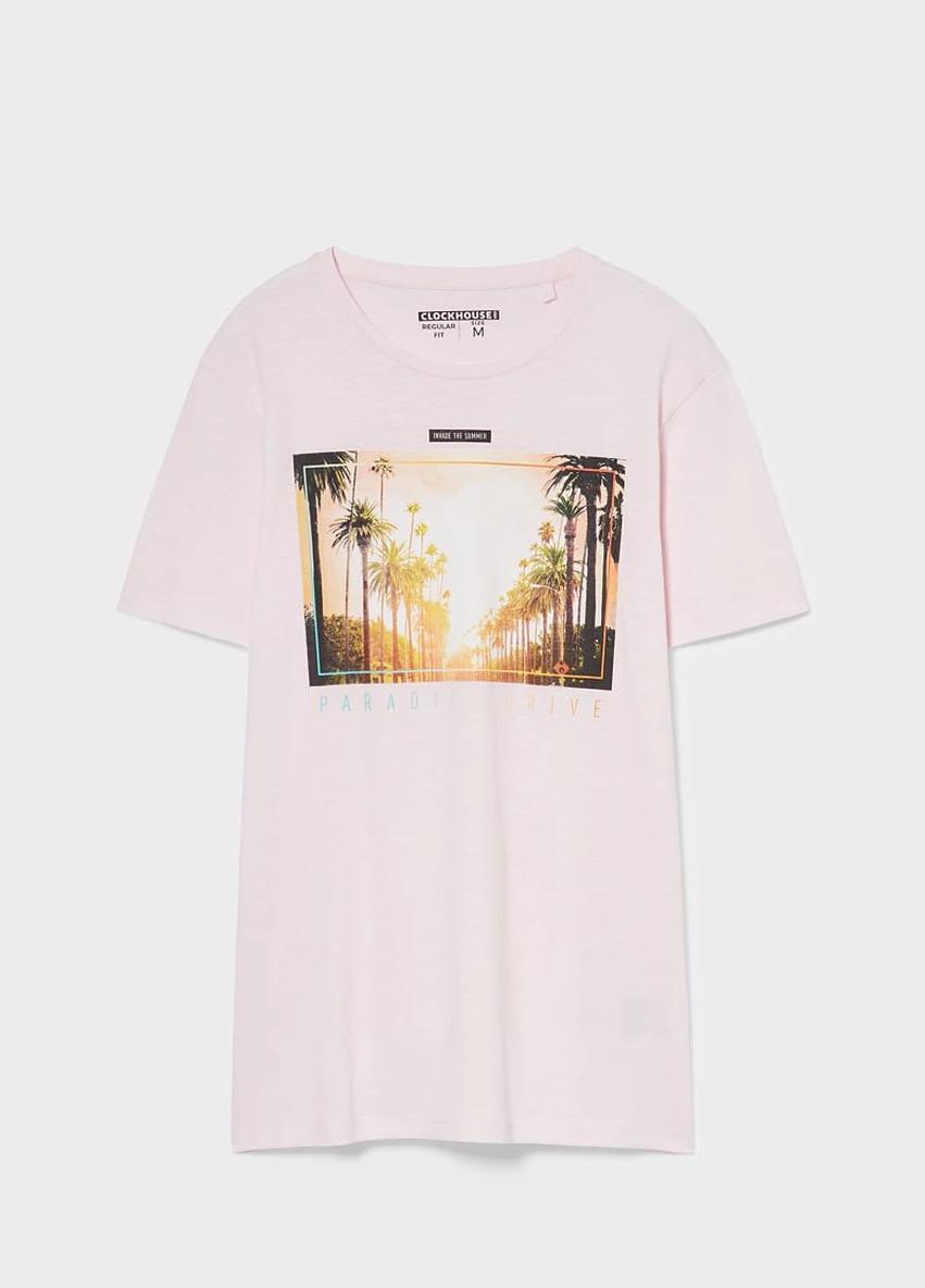 Футболка C & A 77523/2134847x37 мужская S Розовый (185011) - фото 2 Футболка C & A 77523/2134847x37 мужская S Розовый (185011) - фото 2