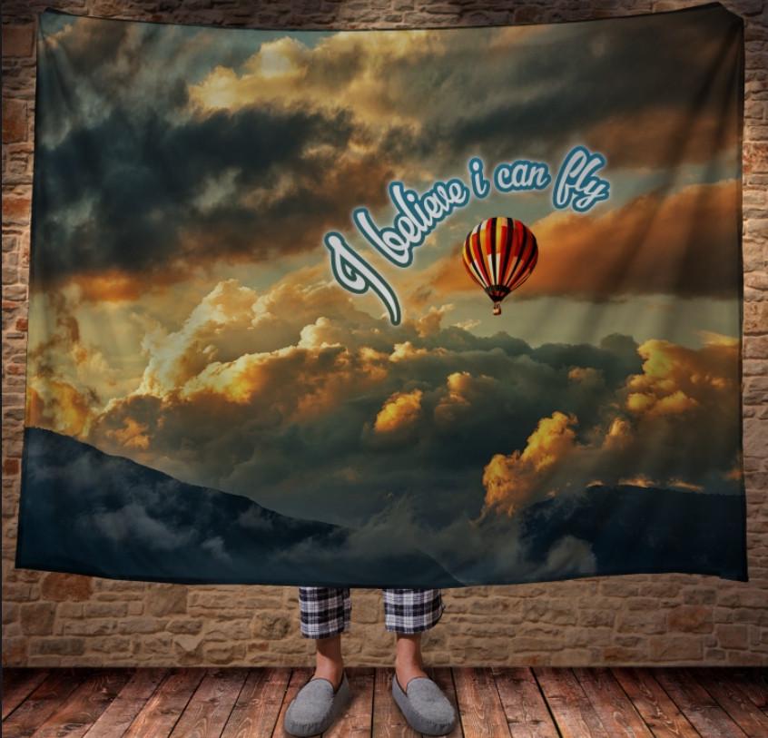 Плед с 3D принтом I believe I can Fly 150х200 см (epi_0313)
