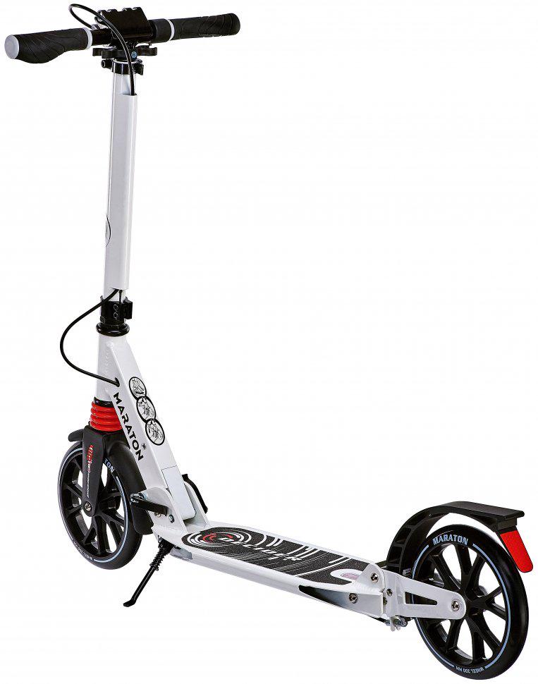 Самокат двухколесный складной Marathon Decider Белый - фото 3 Самокат двухколесный складной Marathon Decider Белый - фото 3