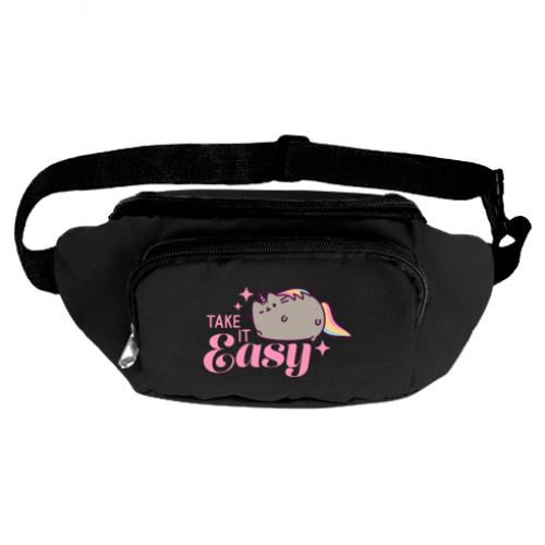 Поясная сумка-бананка Pusheen Take It Easy Черный (14322783-2-186709)
