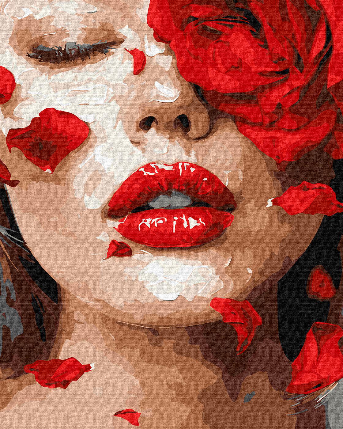 Набір для розпису по номерах Ideyka Пелюстки троянди КНО8468 40x50 см (MTT-184834)