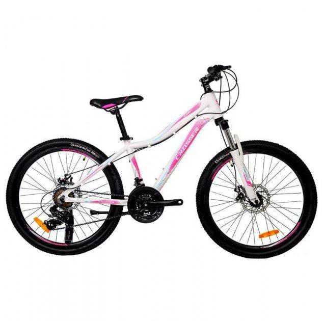 Велосипед подростковый Cross Smile от 125 см 24" 12" White/Pink (9c0f6c78)
