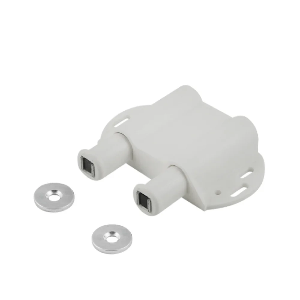 Відстріл накладний меблевий Sigma Premium подвійний на магніті Білий (AF1046)