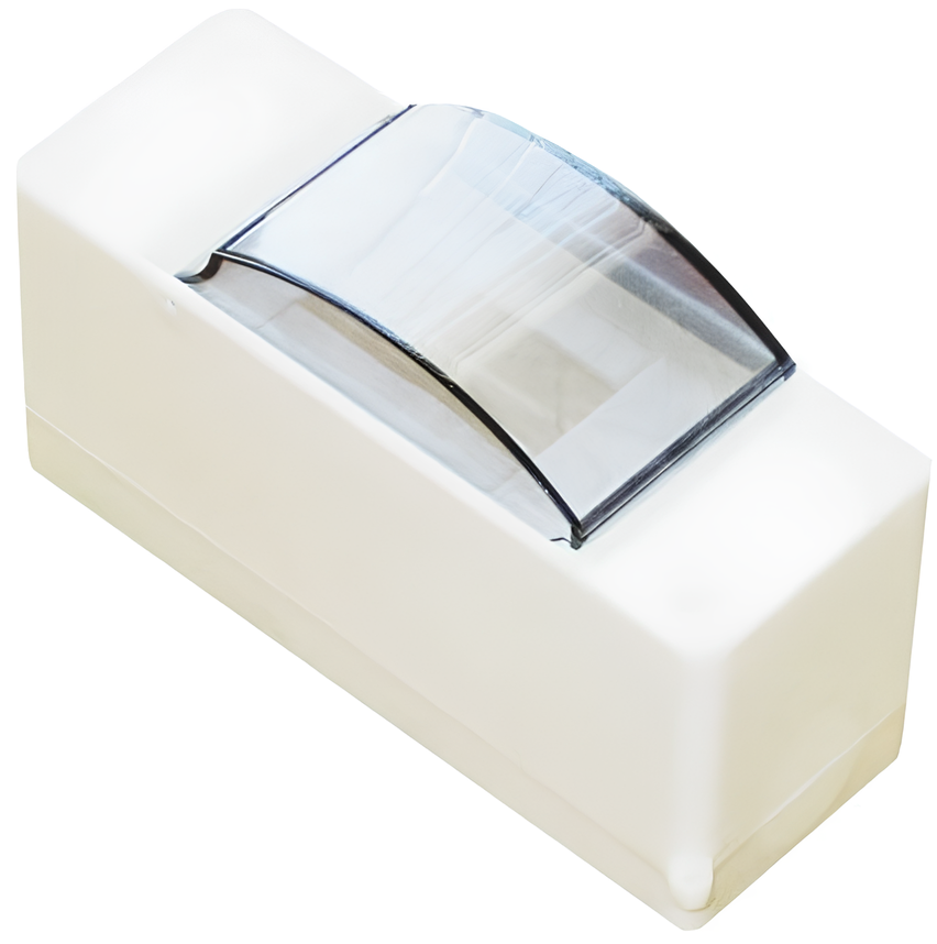 Щиток EPL пластиковый навесной для 2 модульных автомата выключателей ОВ-2 с крышкой (2438629437)