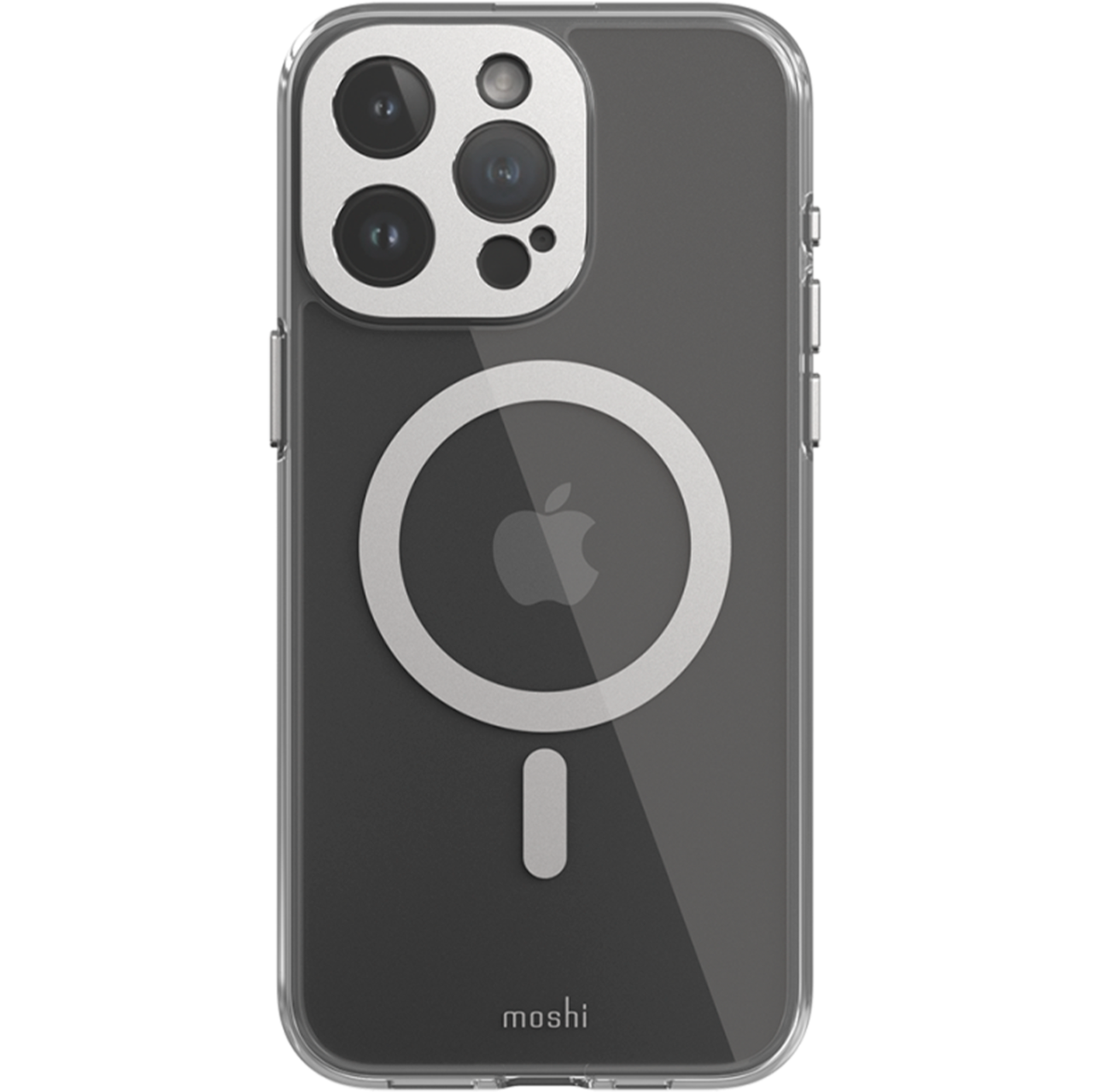 Чохол накладка Moshi iGlaze Slim Hardshell Case with MagSafe for iPhone 15 Pro Max Luna Silver (99MO231004)