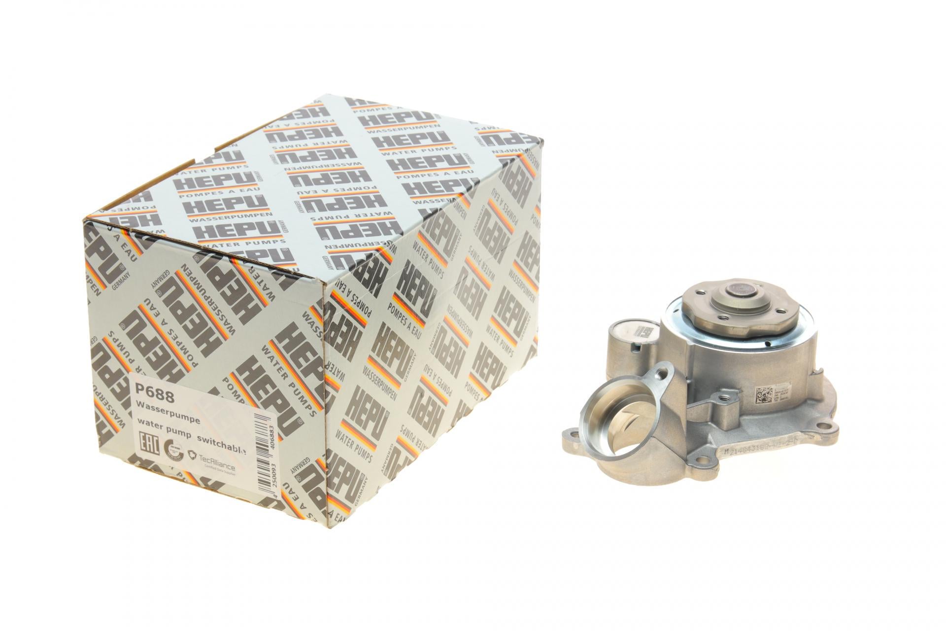 Водяная помпа Hepu Audi Q5/Q7/Q8/VW Touareg 3.0 TSI 16- (P688)