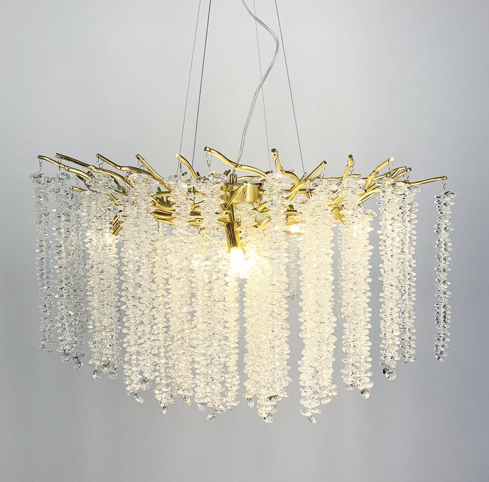 Люстра розкішна підвісна Odeon Light Ø 60 см (708D GD/CL) - фото 4 Люстра розкішна підвісна Odeon Light Ø 60 см (708D GD/CL) - фото 4