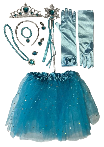 Игровой набор принцессы с юбкой Голубой (1550)