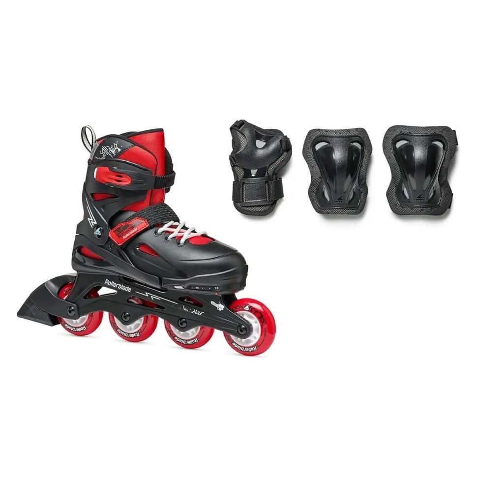 Ролики Rollerblade Fury Combo 2023 р. 33-38 Black/Red