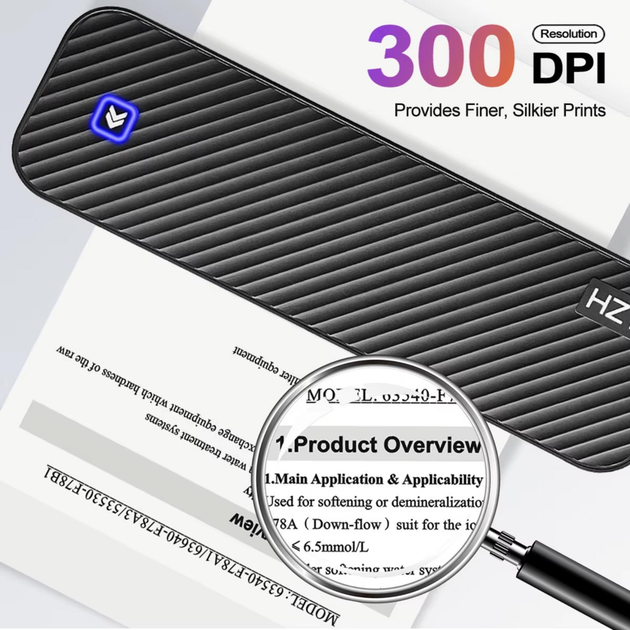 Термопринтер портативний бездротовий Inkless Portable A4 Bluetooth 2600 mAh підходить для тату та документів - фото 2 Термопринтер портативний бездротовий Inkless Portable A4 Bluetooth 2600 mAh підходить для тату та документів - фото 2