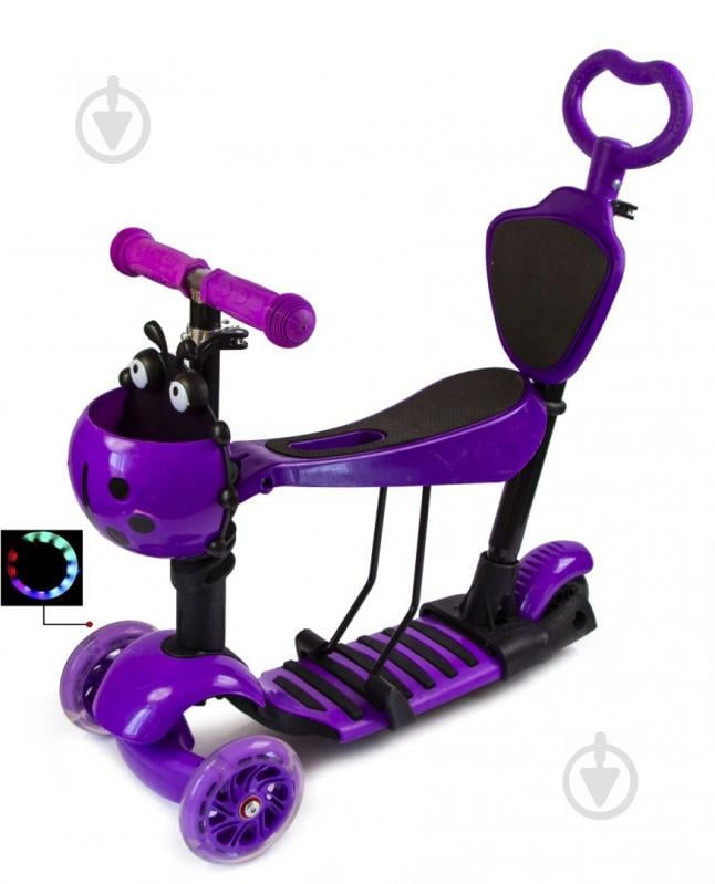 Самокат багатофункціональний Scooter Сонечко 5in1 Violet (1350702347)