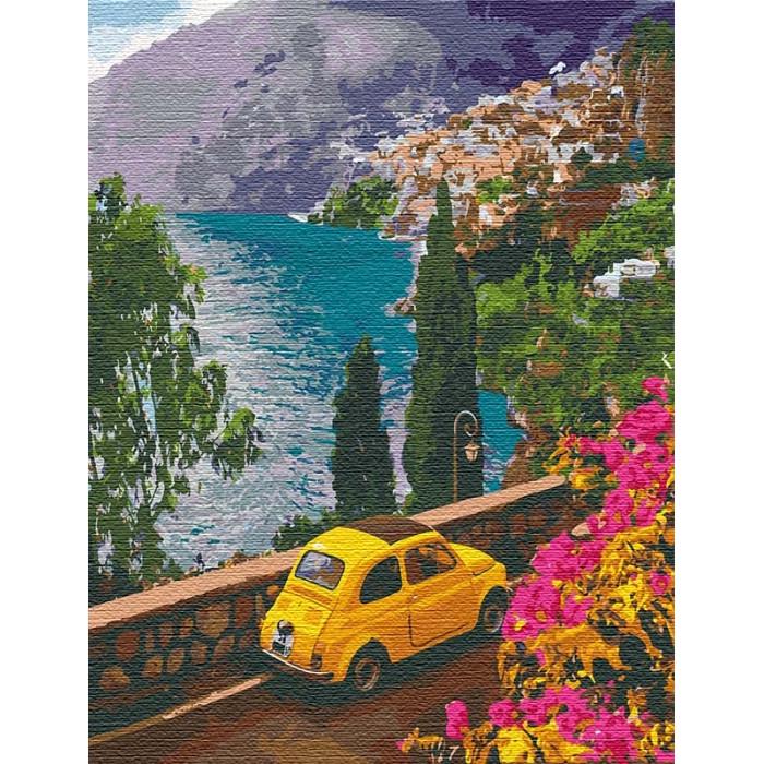 Картина по номерам Ідейка Поездка к морю 50х65 см (KHO12739)