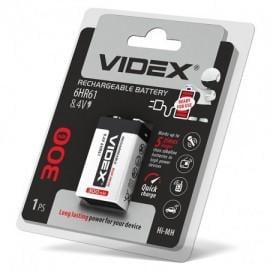 Батарейка акумуляторна Videx 6НR61 Крона 300 mAh 8,4V (29924188)