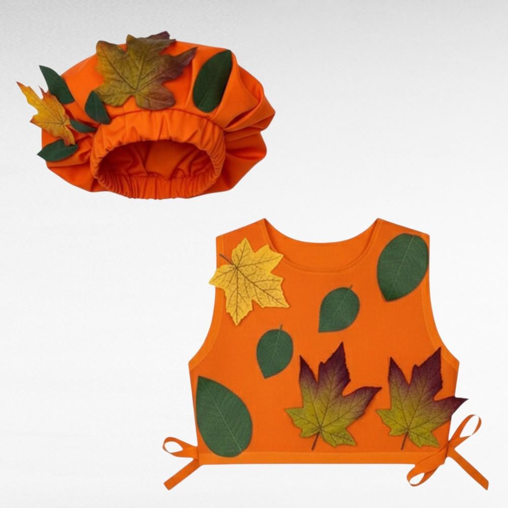 Карнавальный костюм детский Осенний листик на рост 92-116 см - фото 2
