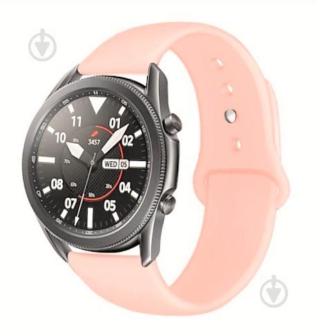 Ремешок BeWatch для Samsung Galaxy Watch 3 41 mm | Galaxy Watch 42mm силиконовый 20мм Светло-розовый (1010322)
