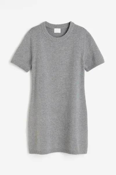 Платье H&M 1206231 M Серый (4469079470711)