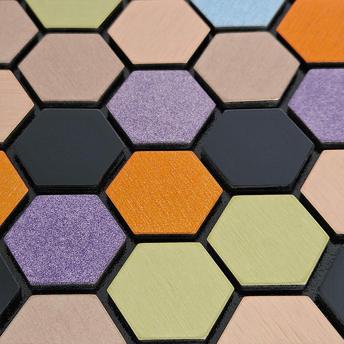 Плитка алюмінієва самоклеюча 300х300х3 мм Різнокольоровий (SW-00001935) - фото 5