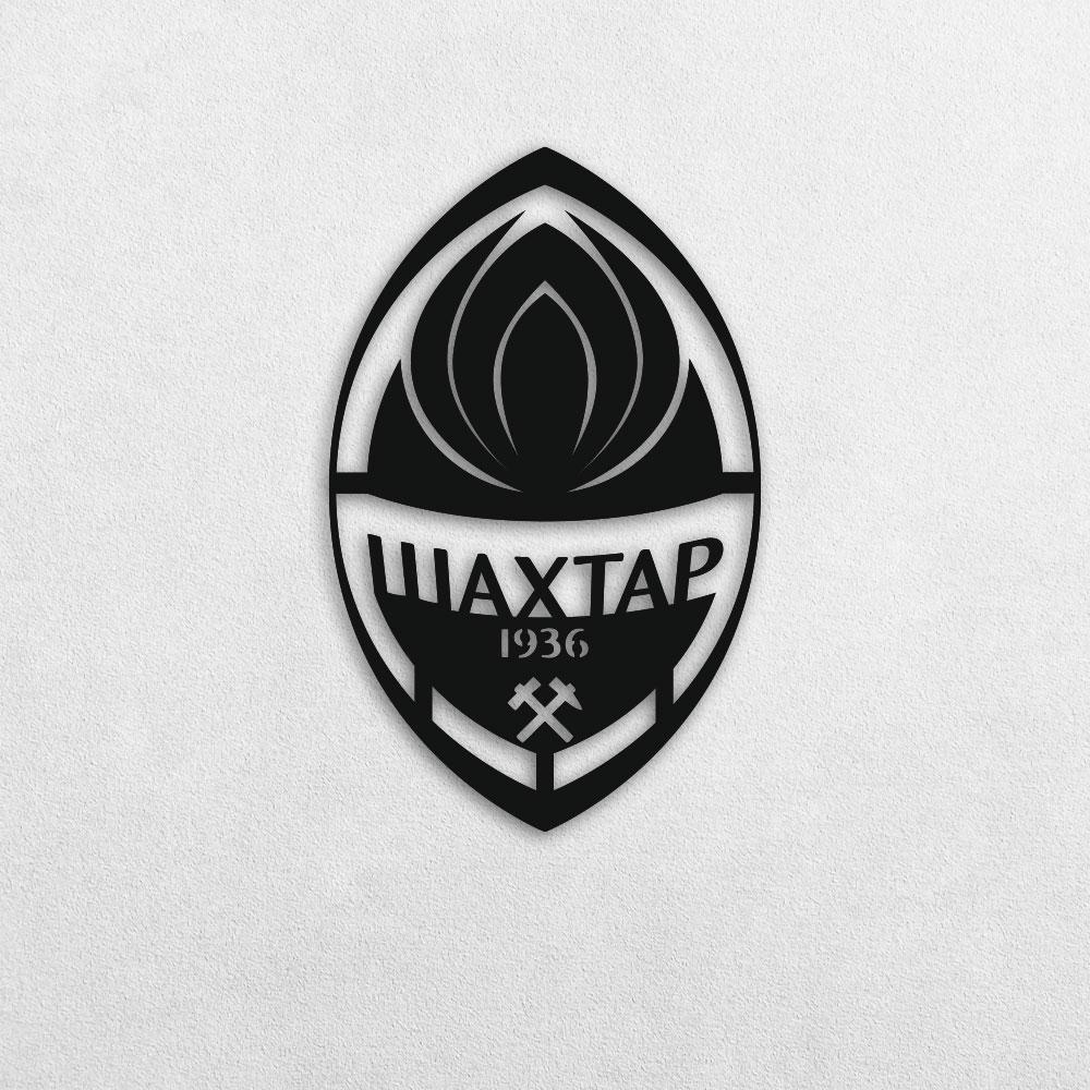 Настенное панно из дерева TWD FC Shakhtar 50х32 см Черный (WALL51012М)