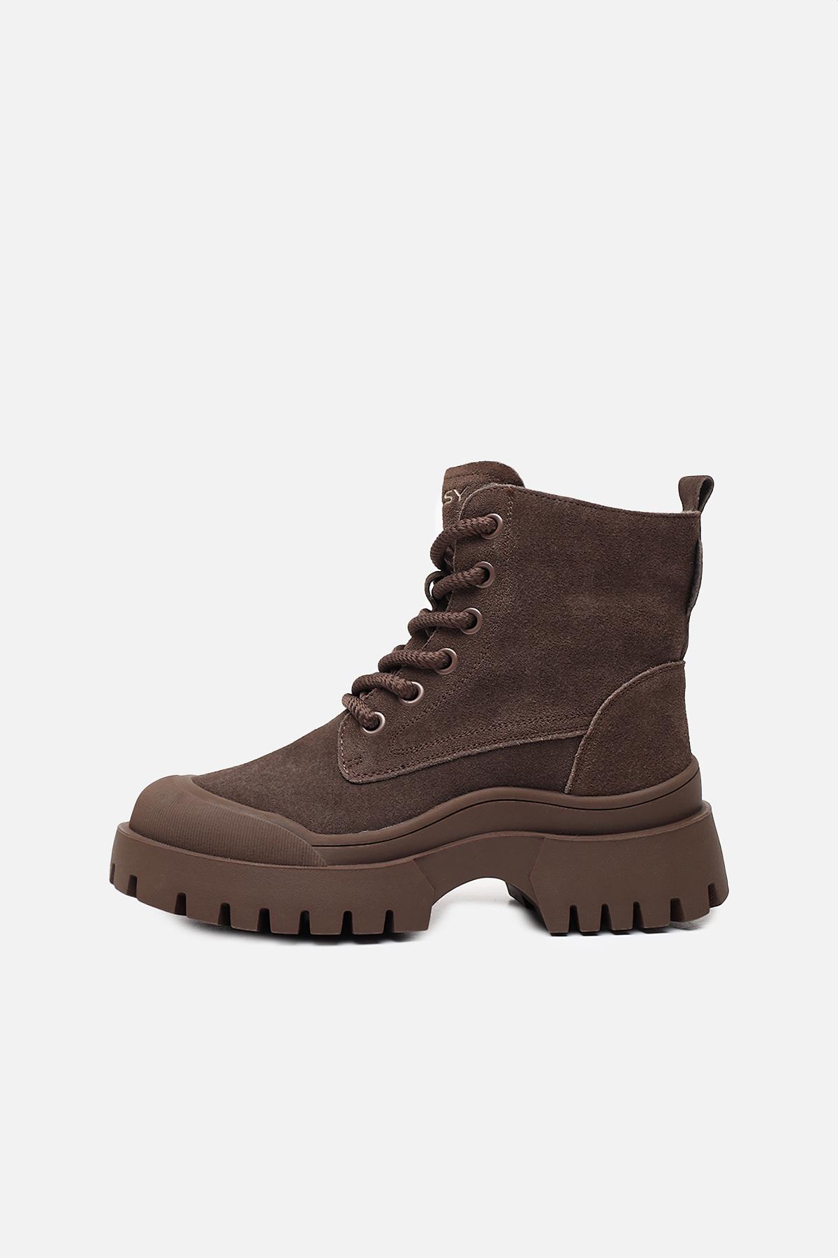 Ботинки женские цвет шоколад 38 ЦБ-00281563