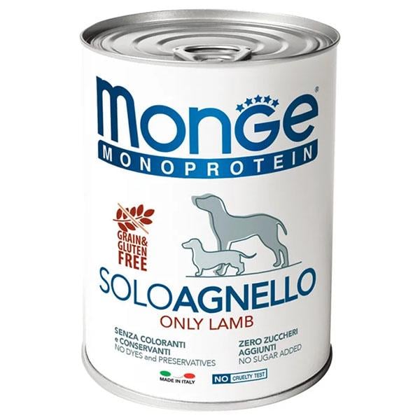 Корм для собак влажный Monge Dog Wet SOLO 100% ягненок 400 г (000025655)