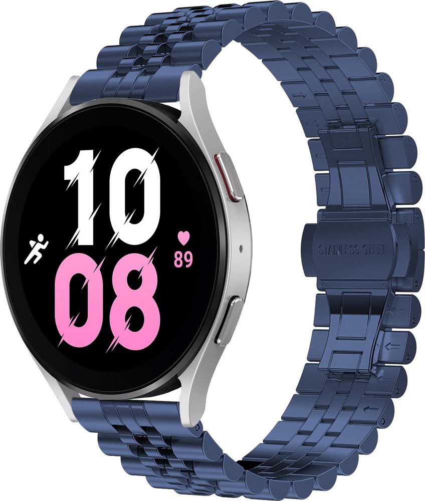 Браслет металлический Stech для Galaxy Watch 5 44 мм Blue (29603-28)