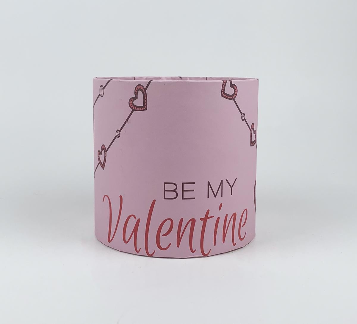 Коробка подарункова кругла "Be my Valentine" 15х15 см (5737)