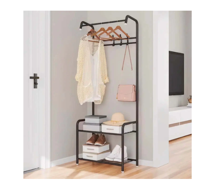 Вешалка напольная RD-1803 с полками на 2 яруса (45250-RD-1803_357)