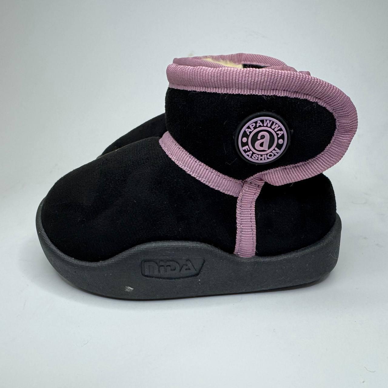 Уггі дитячі Apawwa С961/24 р. 24 Чорно-рожевий (31425477)