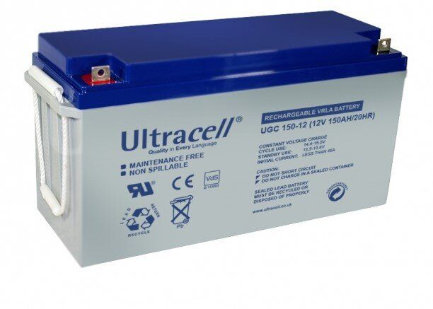 Аккумулятор гелевый Ultracell UCG150-12 12V 150 Ah для ИБП/солнечных систем (28067)