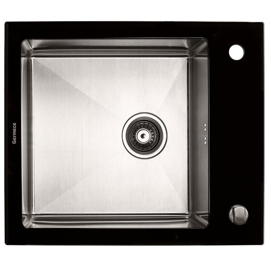 Кухонная мойка Germece Handmade 600x510x200 мм Black Glass (788749)