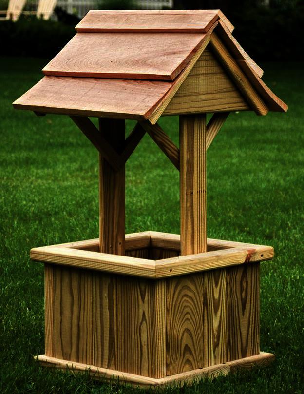 Криниця декоративна із дерева Чаріті Мускат (КОС-002207)