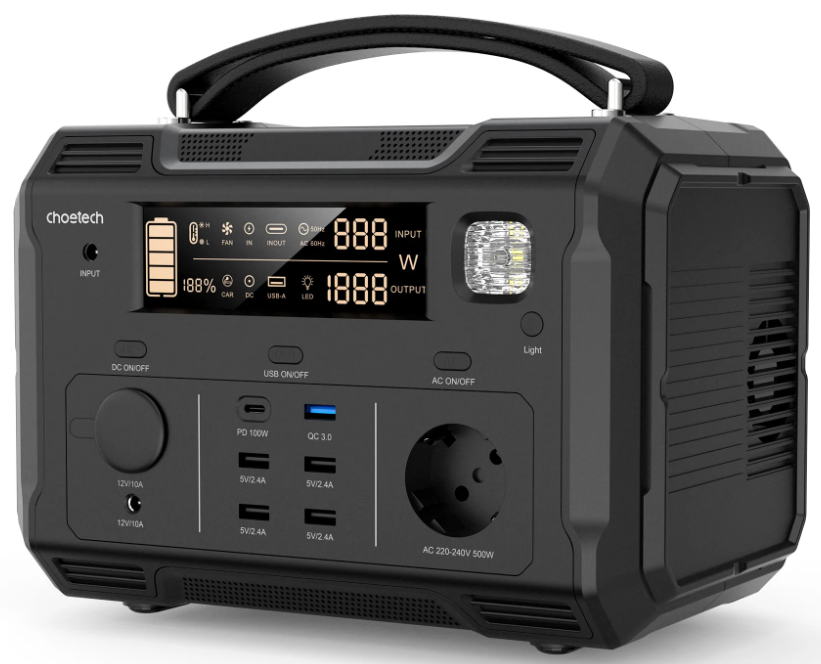 Зарядная станция Choetech BS004 500W - фото 2