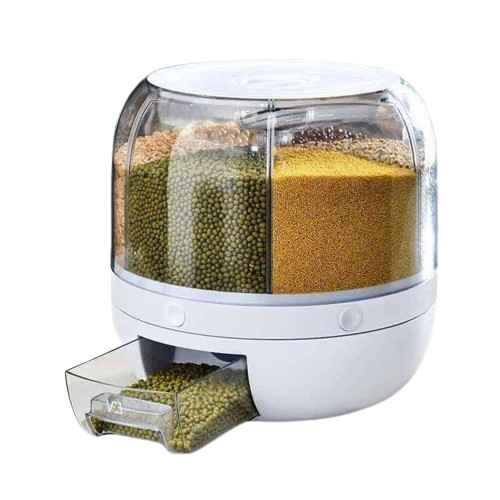 Органайзер для специй и круп Storage Box на 6 секций вращающийся диспенсер для хранения RD-9057