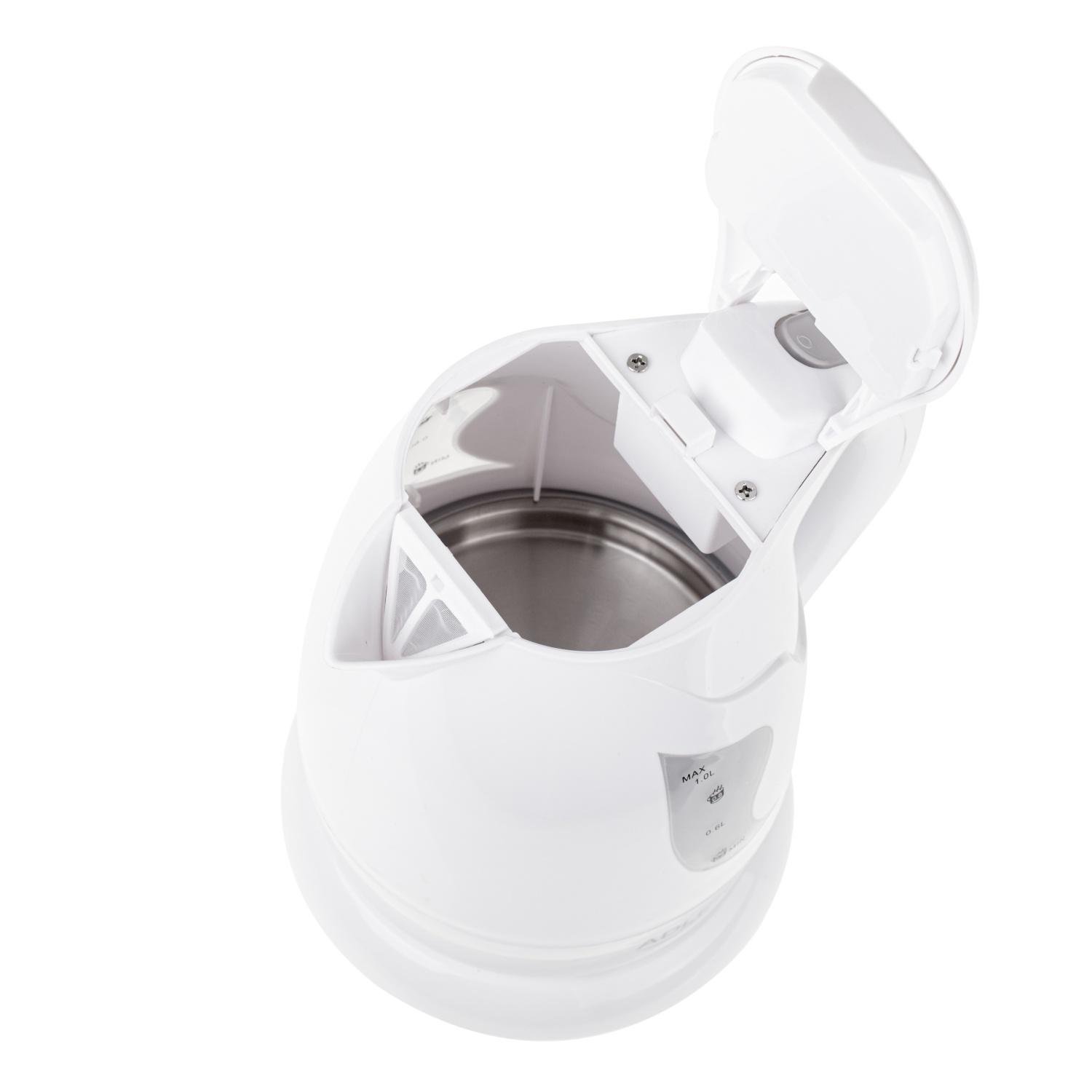 Электрочайник Adler AD 08 пластиковый 1 л Белый (28916224) - фото 3 Электрочайник Adler AD 08 пластиковый 1 л Белый (28916224) - фото 3