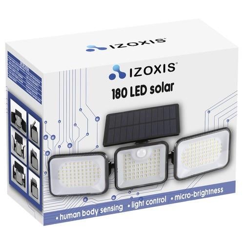 Светильник солнечный садовый Izoxis 24889 с датчиком движения и сумерек 180 LED (23789472)