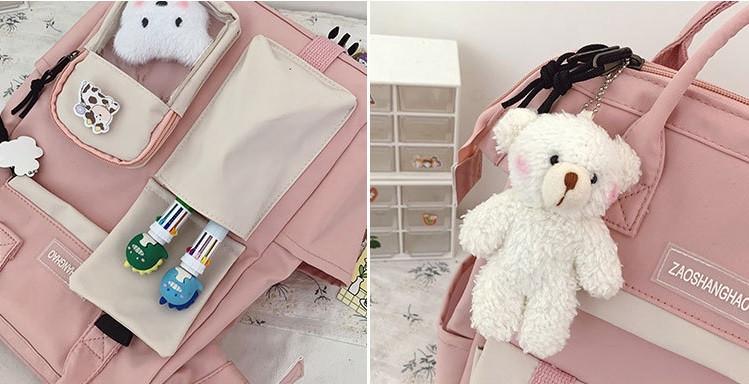 Шкільний рюкзак для дівчинки 5-11 класу в наборі зі значками Education Рожевий (1194313168) - фото 10 Шкільний рюкзак для дівчинки 5-11 класу в наборі зі значками Education Рожевий (1194313168) - фото 10