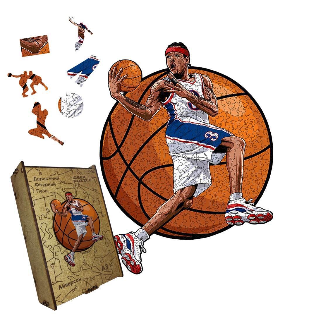 Пазл дерев'яний Айверсон у картонній коробці А3 200 ел. (puzzlean-1615-KART-A3)