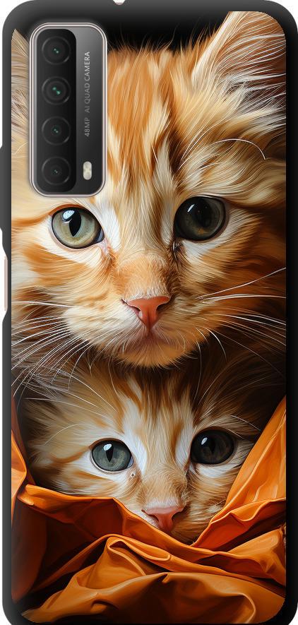 Чехол на Huawei P Smart 2021 Котики 2 (5664b-2100-42517)