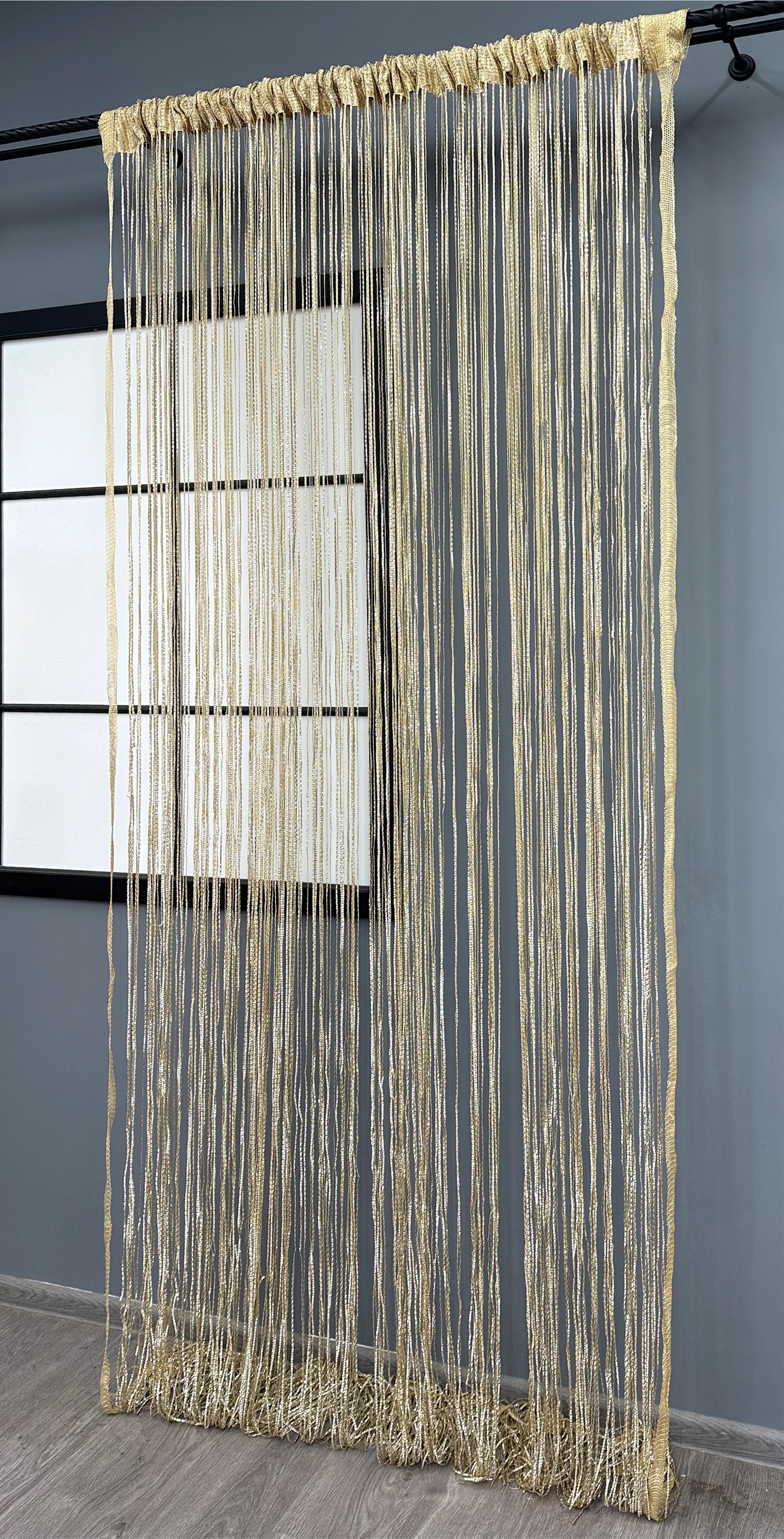 Шторы-нити Rovi Premium с люрексом 300х300 см Золотистый (61-113) - фото 3 Шторы-нити Rovi Premium с люрексом 300х300 см Золотистый (61-113) - фото 3