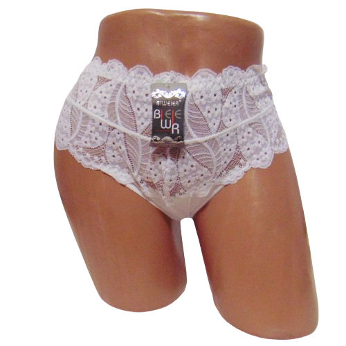 Трусы с кружевом Biweier 8008 2XL Белый