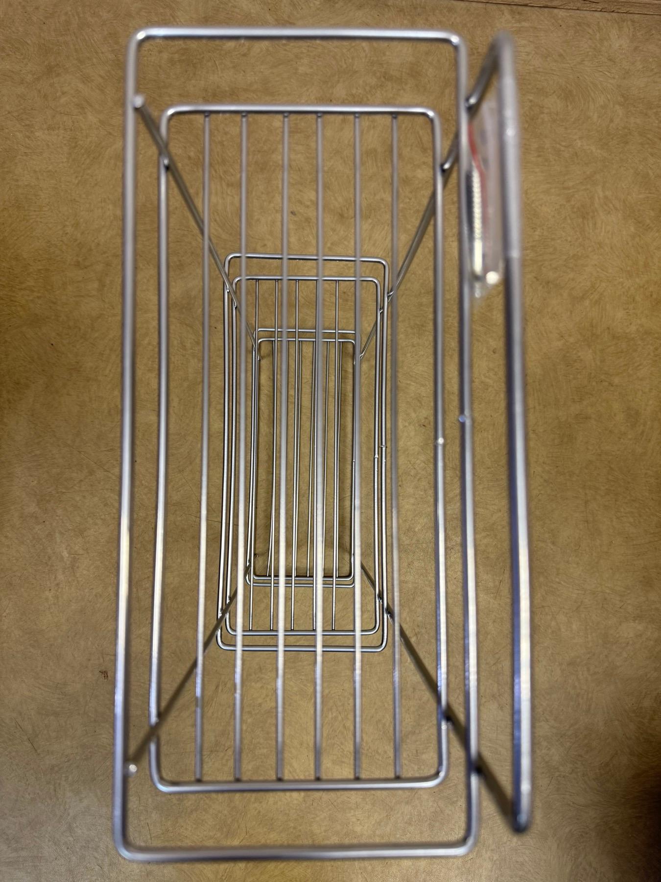 Полка Mobility 3-х ярусная для ванной комнаты металлическая прямая 28х12х56 см (29431598) - фото 6