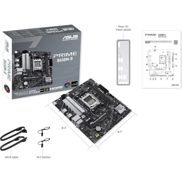 Материнская плата Asus PRIME B650M-R Socket AM5/AMD B650/MicroATx/1хHDMI - фото 3