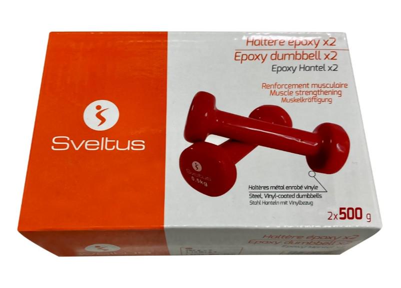 Гантелі для фітнесу вінілові Sveltus по 0,5 кг 2 шт. (SLTS-1180) - фото 2