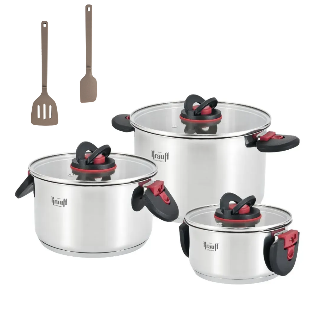 Набор кастрюль Krauff Prime Chef с набором кухонных аксессуаров (55-333-575)