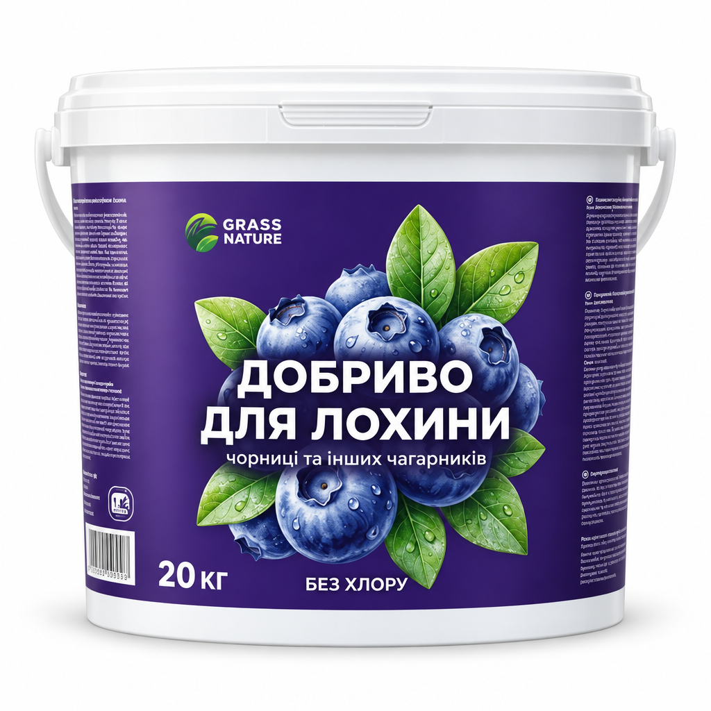 Удобрение для голубики GrassNature NPK 11-5-11 с серой подкисляет почву 20 кг (38470563)