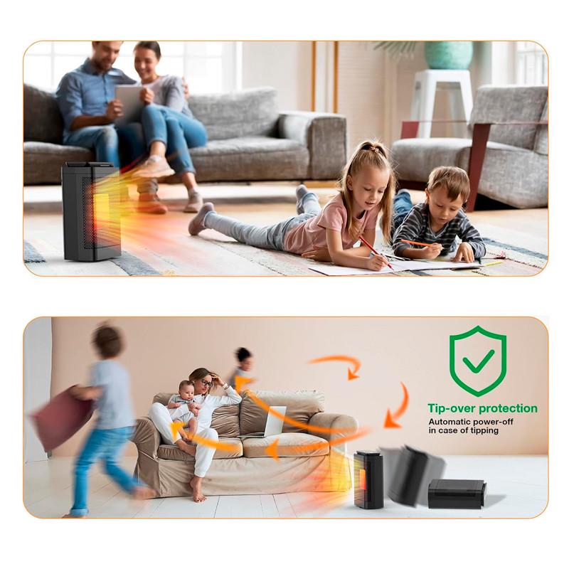 Тепловентилятор керамічний Lesko YND-1200E настільний 1200 Вт (31160229) - фото 5 Тепловентилятор керамічний Lesko YND-1200E настільний 1200 Вт (31160229) - фото 5