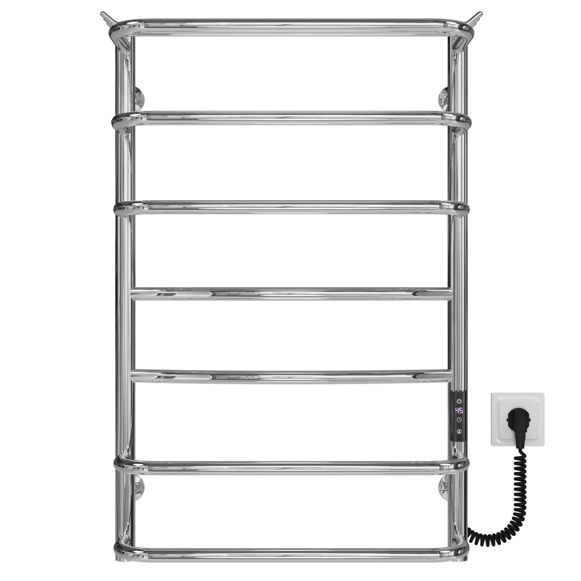 Полотенцесушитель электрический Deffi Юность П7 JD03 правое подключение нержавеющая сталь 400х800 мм Хром (C.YU.80.40.7.E.C.R.1)