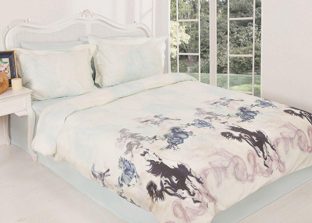Комплект постільної білизни Home sweet Home Flying Horse двоспальний євро сатин (2200000159045)
