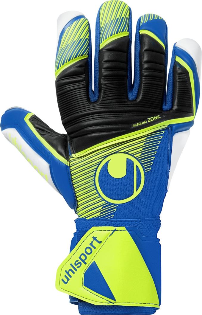Вратарские перчатки детские Uhlsport ABSOLUTGRIP HN PRO JR. 1011353-01 р. 6,5 Сине-черный (48519-320)