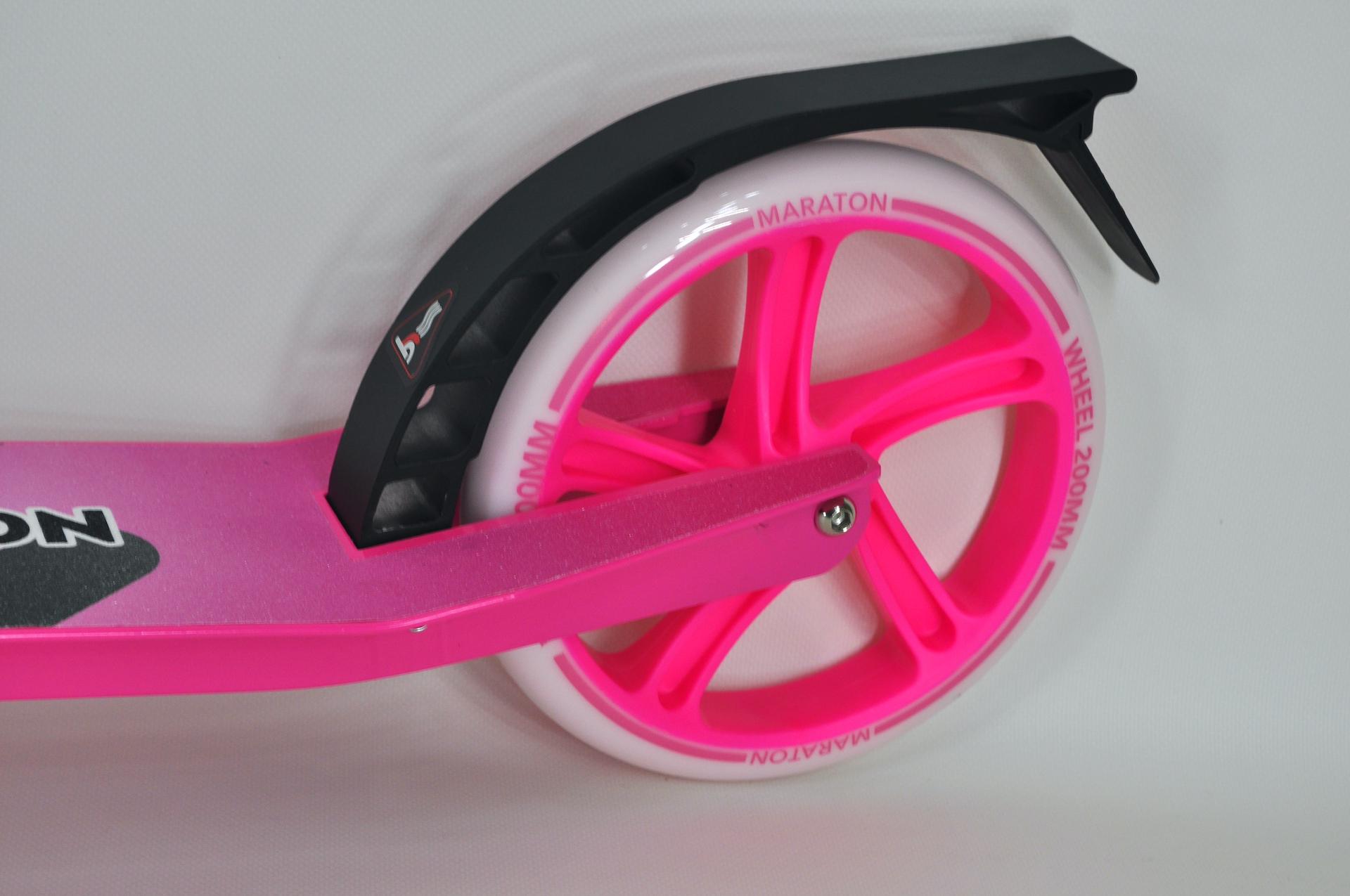 Самокат Maraton Comfort двоколісний з підногою і ременем Рожевий - фото 6 Самокат Maraton Comfort двоколісний з підногою і ременем Рожевий - фото 6